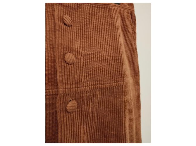 Falda de Terciopelo Chic Inteligente de Invierno Bel Air TXS/S Camello - vista 2