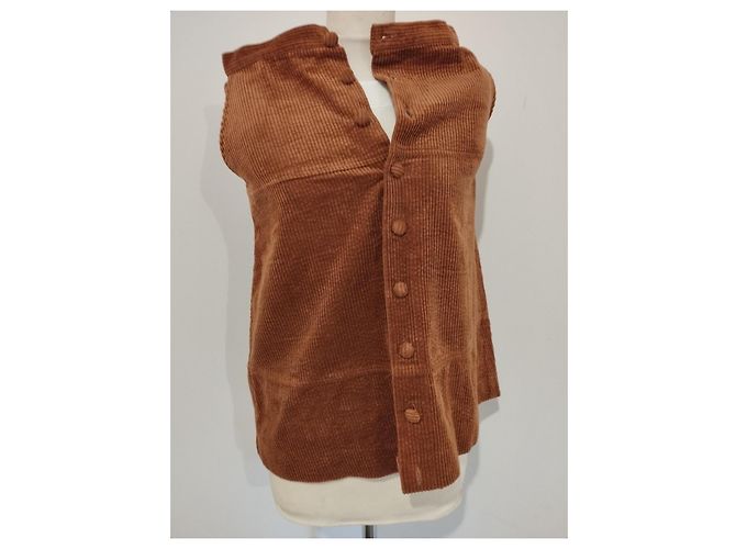 Falda de Terciopelo Chic Inteligente de Invierno Bel Air TXS/S Camello - vista 7