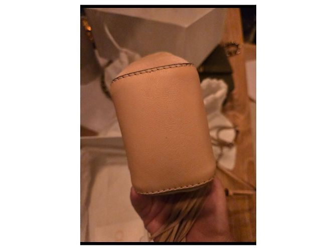 Chloé Mini Borsa Gala Pelle Beige - vista 3