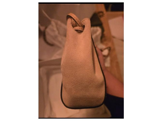 Chloé Mini Borsa Gala Pelle Beige - vista 4