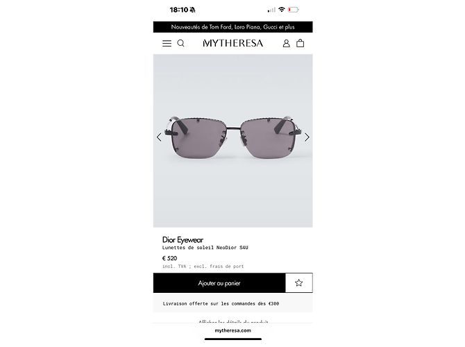 Occhiali da sole Christian Dior NeoDior S4U Neri Nero - vista 15