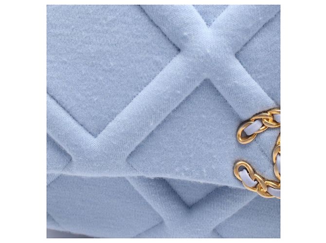 Borsa a Spalla Chanel 19 Disneuf Blu - vista 3
