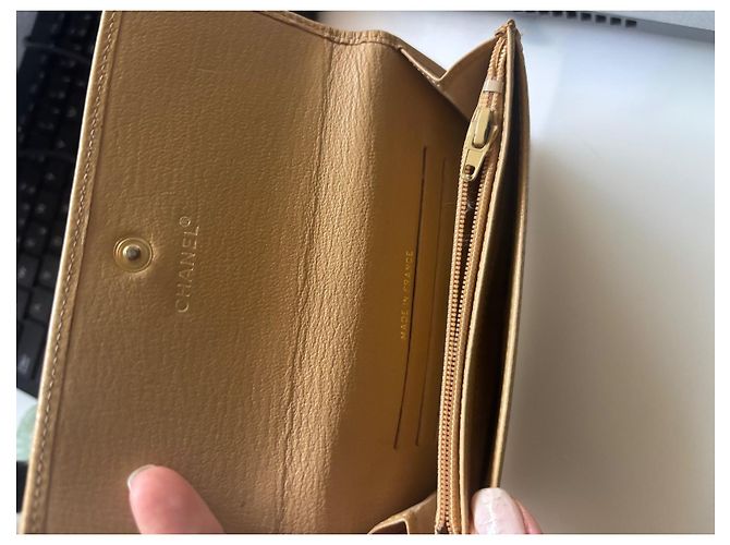 Cartera Chanel Monedero Beige - vista 11