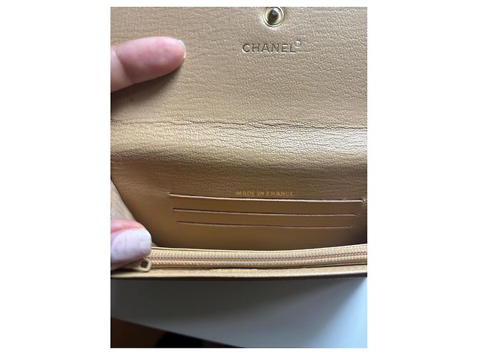 Cartera Chanel Monedero Beige - vista 5