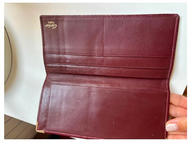 Cartera Cartier Roja de Piel - vista 13