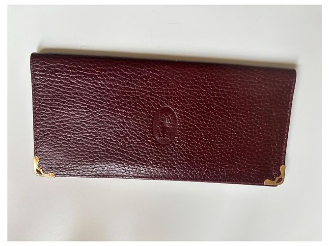 Cartera Cartier Roja de Piel - vista 3