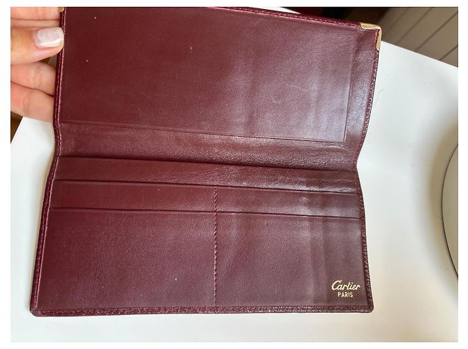 Cartera Cartier Roja de Piel - vista 4