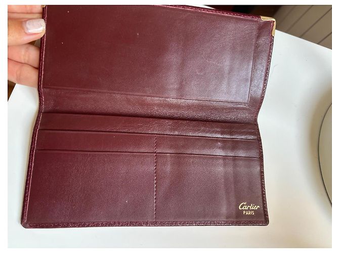 Cartera Cartier Roja de Piel - vista 6