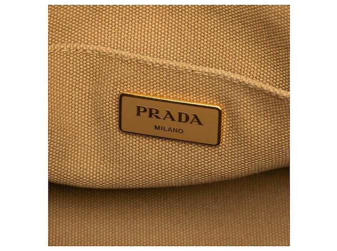 Prada Canapa Corda Tote/Schultertasche Braun - Ansicht 6
