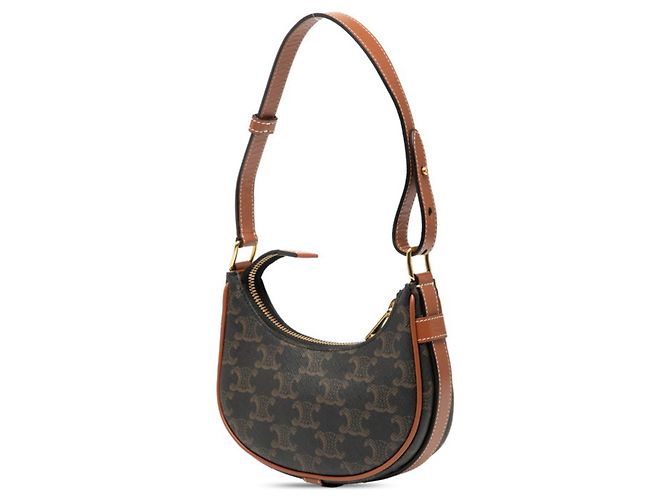 Céline Mini borsa a mano Celine Triomphe in marrone - vista 2
