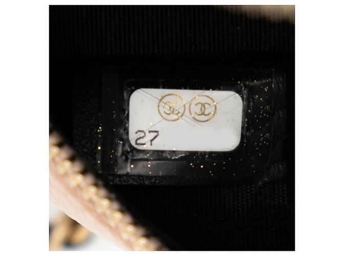 CHANEL Matelasse CC Filigree Chain Shoulder Bag Black Beige - view 6