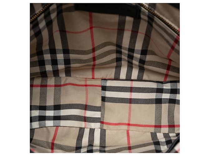 Borsa a spalla Maydown in pelle granata nera media Burberry Nero - vista 4