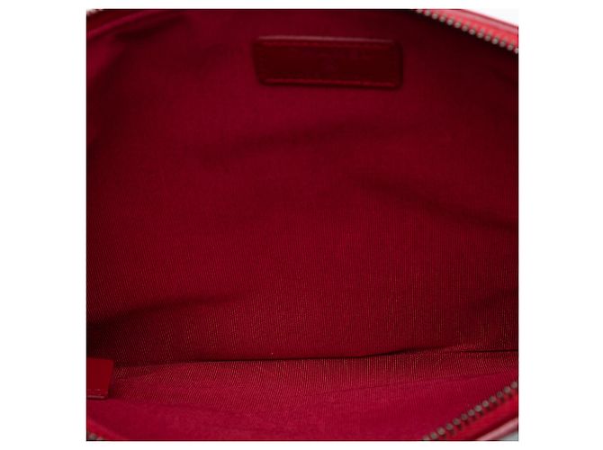 Clutch Gabrielle O em lã e couro de bezerro cinza acolchoada da Chanel Marrom - vista 4