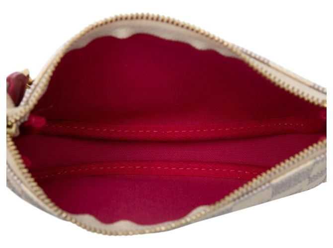 Pochette Accessorio Mini Vivienne Damier Azur di Louis Vuitton Bianco Multicolore - vista 4