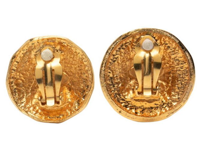 Orecchini a clip dorati Matelassé CHANEL D'oro - vista 2