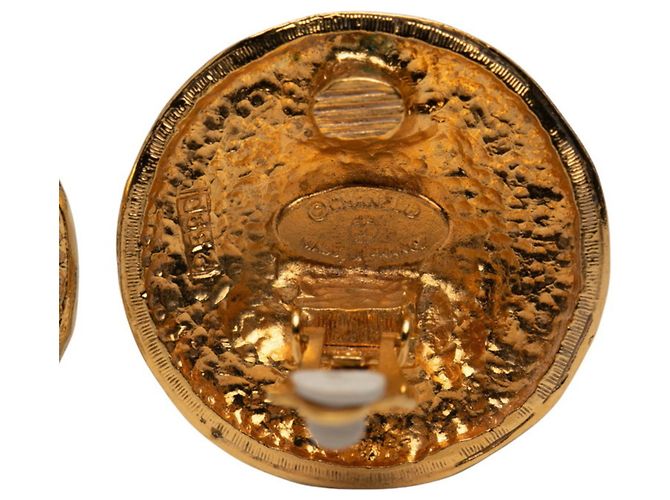 Orecchini a clip dorati Matelassé CHANEL D'oro - vista 4