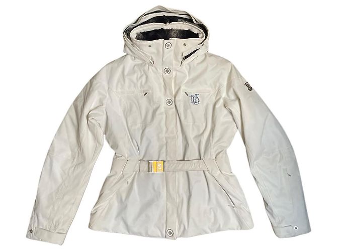Autre Marque Giacca da Sci Bianca da Donna Duvillard x Degre7. Cappuccio in Pelliccia Vera 42 FR Bianco - vista 10
