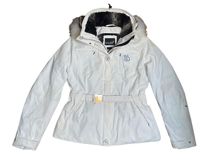 Autre Marque Giacca da Sci Bianca da Donna Duvillard x Degre7. Cappuccio in Pelliccia Vera 42 FR Bianco - vista 2