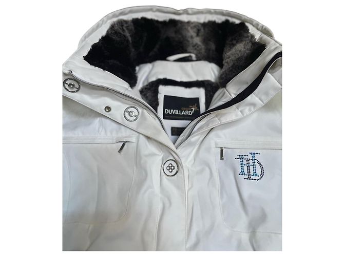 Autre Marque Giacca da Sci Bianca da Donna Duvillard x Degre7. Cappuccio in Pelliccia Vera 42 FR Bianco - vista 3