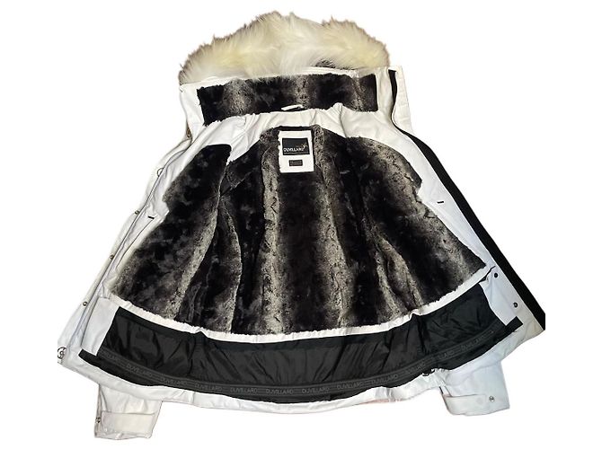 Autre Marque Giacca da Sci Bianca da Donna Duvillard x Degre7. Cappuccio in Pelliccia Vera 42 FR Bianco - vista 4