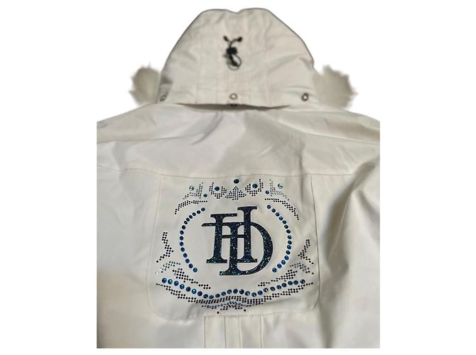 Autre Marque Giacca da Sci Bianca da Donna Duvillard x Degre7. Cappuccio in Pelliccia Vera 42 FR Bianco - vista 6