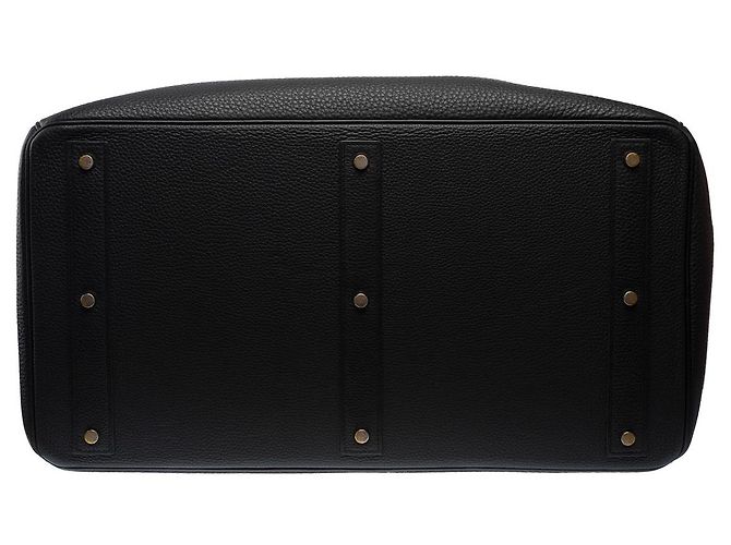 Haut à courroies Hermès Sac HERMES Haut a Courroies en Cuir Noir - 102970 - vue 10