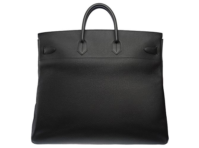 Haut à courroies Hermès Sac HERMES Haut a Courroies en Cuir Noir - 102970 - vue 3