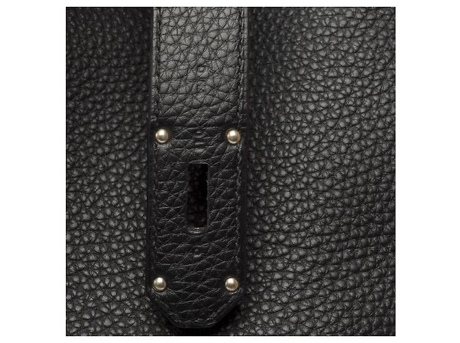 Haut à courroies Hermès Sac HERMES Haut a Courroies en Cuir Noir - 102970 - vue 7