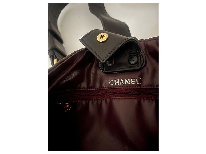 Zaino Chanel in pelle marrone - vista 12