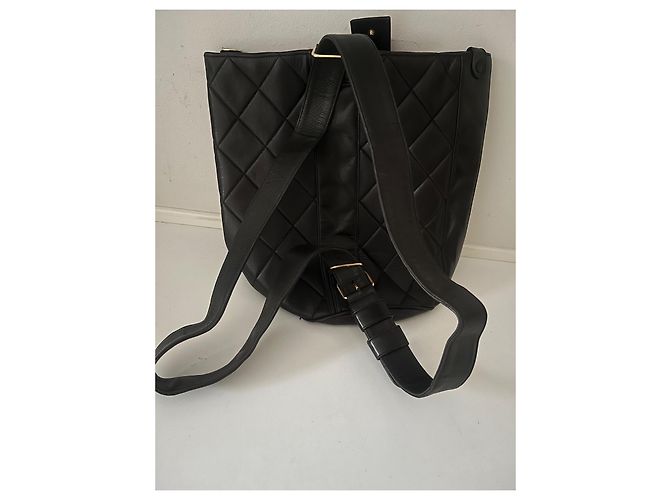 Zaino Chanel in pelle marrone - vista 13