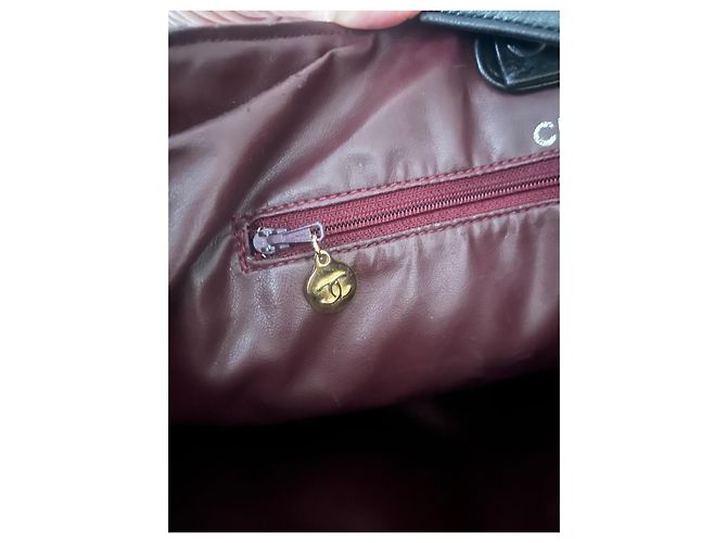 Zaino Chanel in pelle marrone - vista 4