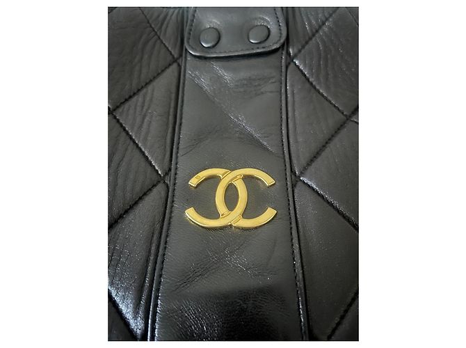 Zaino Chanel in pelle marrone - vista 9