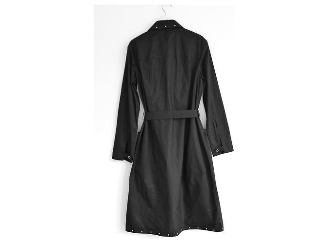 Abito camicia con borchie Hermès Primavera 2022 Nero - vista 4