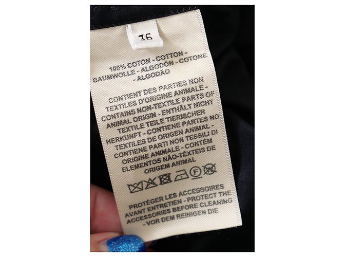 Abito camicia con borchie Hermès Primavera 2022 Nero - vista 7