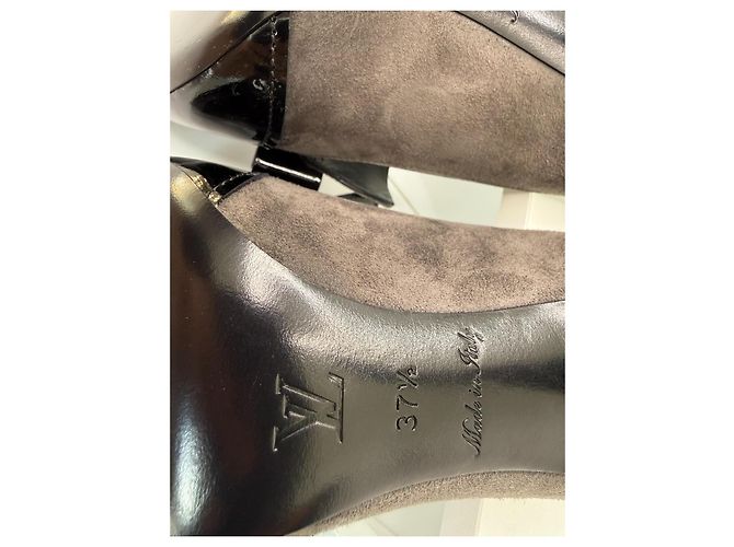 Louis Vuitton Bow Pumps 37.5 Black Grey Schwarz Grau - Ansicht 9