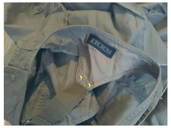 Vestido Ikks de algodón caqui - vista 10