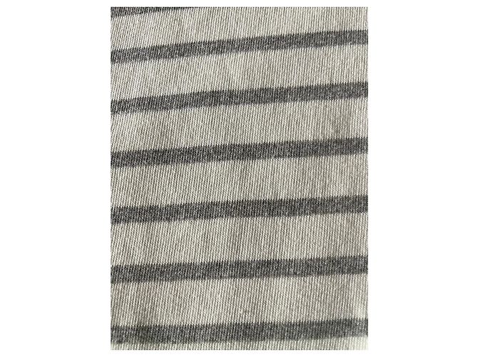 Suéter listrado Adolfo Dominguez ecru/cinza claro T. 7 (XL a XXL) - Novo Creme - vista 13