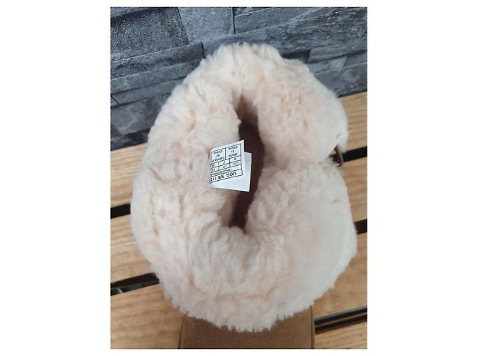 Botines Ugg Pearl Gem Bling de piel de ciervo marrón Castaño - vista 5