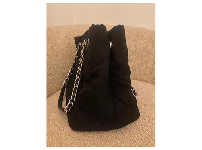 Borsa Tote Prada TESSUTO IMPUNTU Nera Nero - vista 10