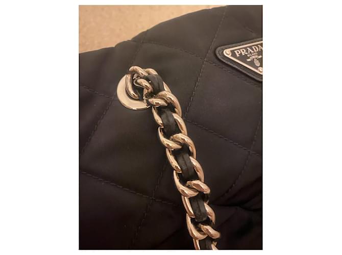 Borsa Tote Prada TESSUTO IMPUNTU Nera Nero - vista 14