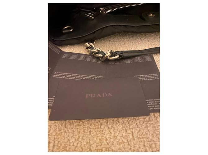 Borsa Tote Prada TESSUTO IMPUNTU Nera Nero - vista 19
