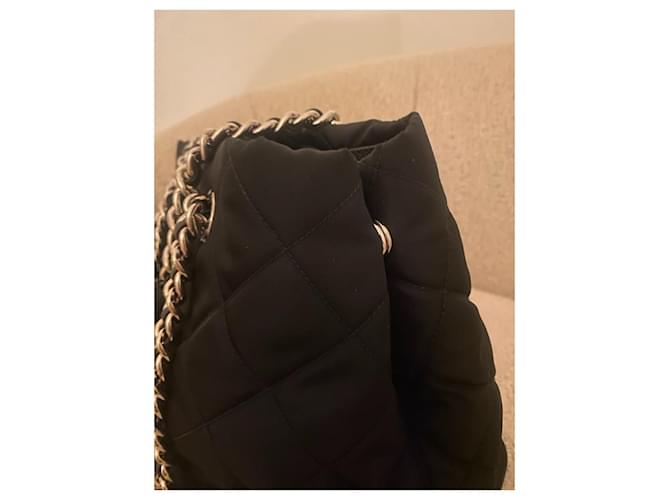 Borsa Tote Prada TESSUTO IMPUNTU Nera Nero - vista 7