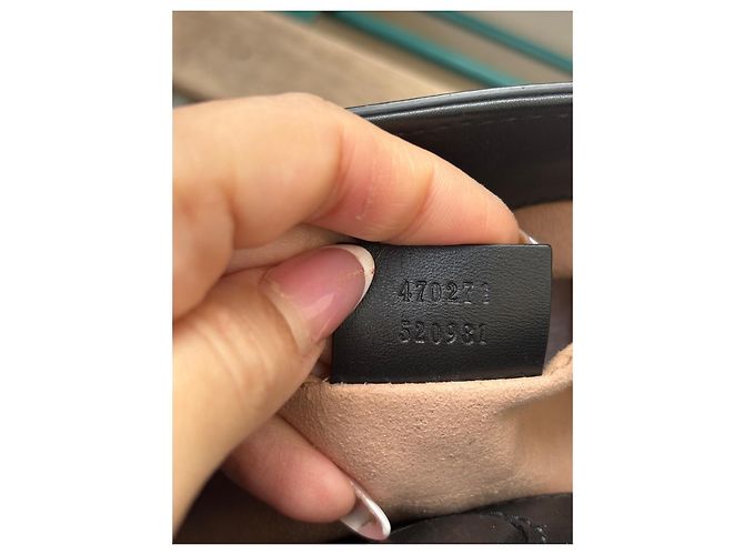 Borsa a mano Gucci Nymphaea in pelle nera Nero - vista 10