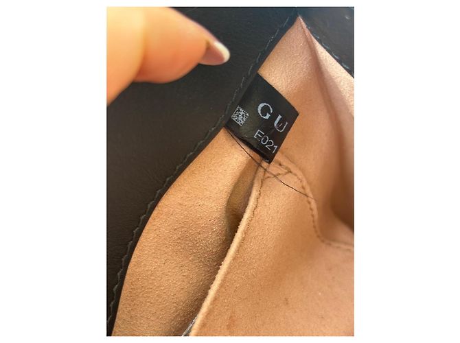 Borsa a mano Gucci Nymphaea in pelle nera Nero - vista 11