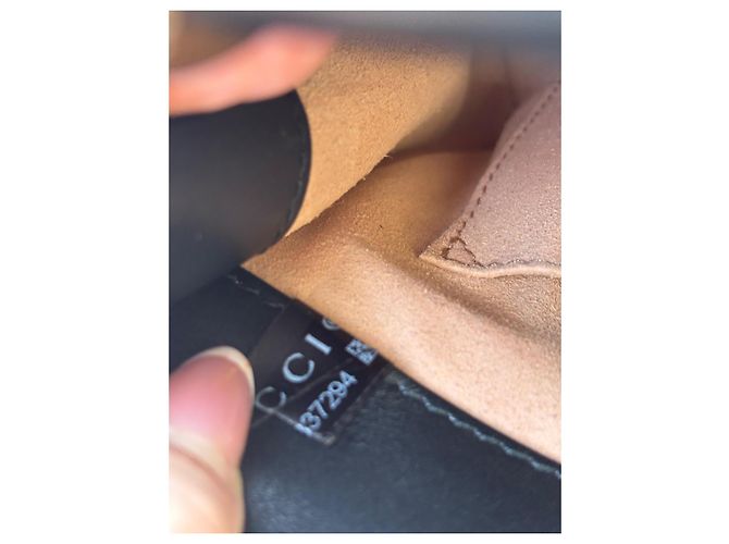 Borsa a mano Gucci Nymphaea in pelle nera Nero - vista 12
