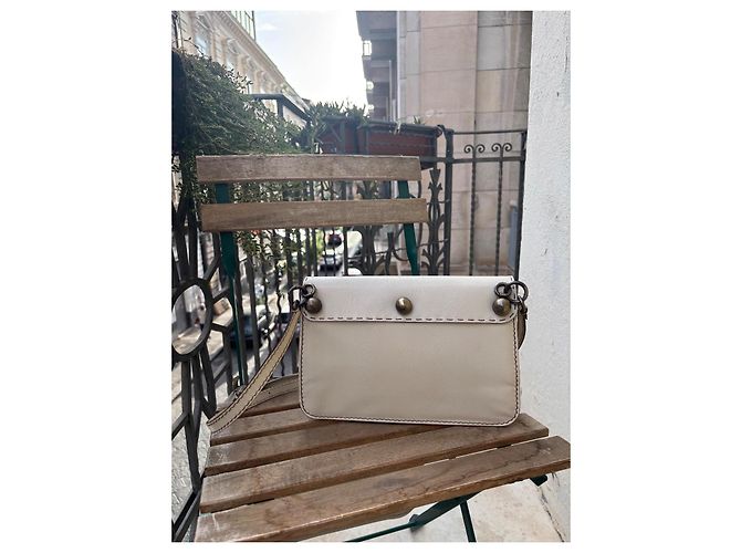 Borsa Fendi in pelle color eggshell Bianco sporco - vista 15