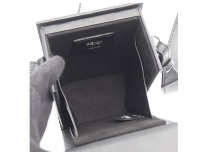 Borsa a Spalla Fendi Box Nero - vista 3