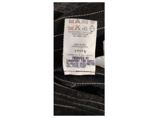 PANTALÓN DE LANA A RAYAS GUCCI. Negro - vista 8