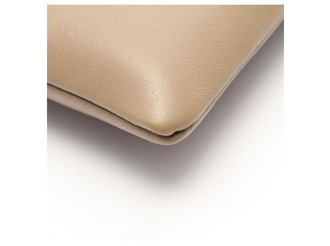 Céline Clutch in pelle beige Celine - vista 5