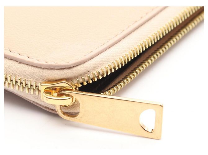 Céline Clutch in pelle beige Celine - vista 6
